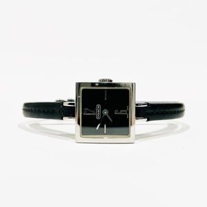 ❌SOLD❌ Coach Square 0202 Swiss Made Black Dial Women’s Watch - New Battery